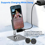 Microfono lavalier wireless J10, mini microfono con pulsante magnetico e riduzione del rumore AI, con custodia di ricarica., J10