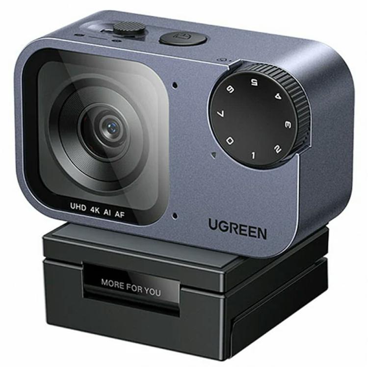 UGREEN CM930 75726 Doppia fotocamera con microfono a cancellazione di rumore, 4K, AI, autotracking, 8 MP, autofocus