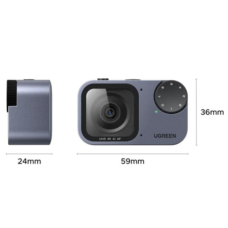 UGREEN CM930 75726 Doppia fotocamera con microfono a cancellazione di rumore, 4K, AI, autotracking, 8 MP, autofocus