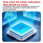 Microfono lavalier wireless J68 4 in 1 con riduzione del rumore, ricevitore USB-C e custodia di ricarica., J68