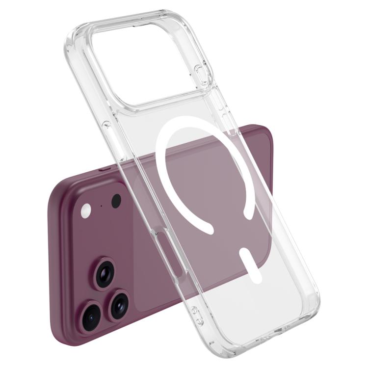 Custodia magnetica antiurto LeReach TOC Clear Series Dual-Composite Armor in TPU + acrilico per telefono, For iPhone 18 Pro, For iPhone 18 Pro Max, For iPhone 17 Pro Max, For iPhone 17 Pro
