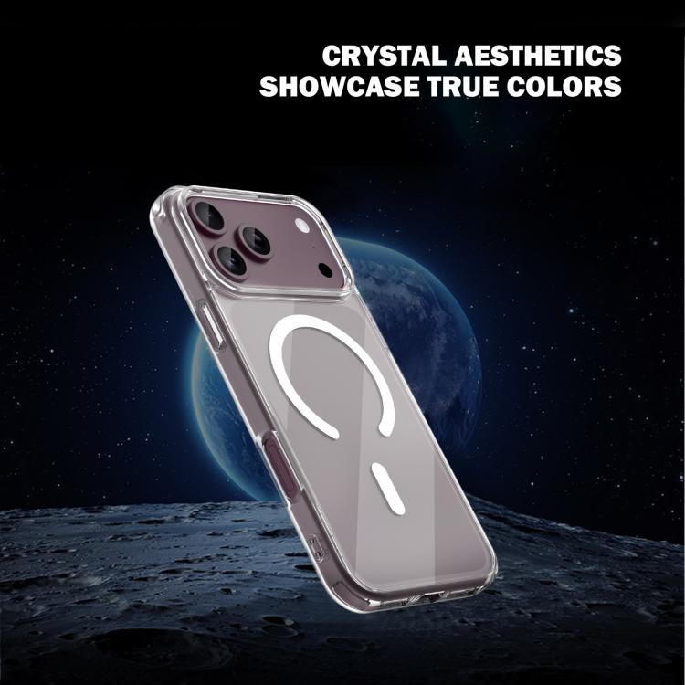 Custodia magnetica antiurto LeReach TOC Clear Series Dual-Composite Armor in TPU + acrilico per telefono, For iPhone 18 Pro, For iPhone 18 Pro Max, For iPhone 17 Pro Max, For iPhone 17 Pro