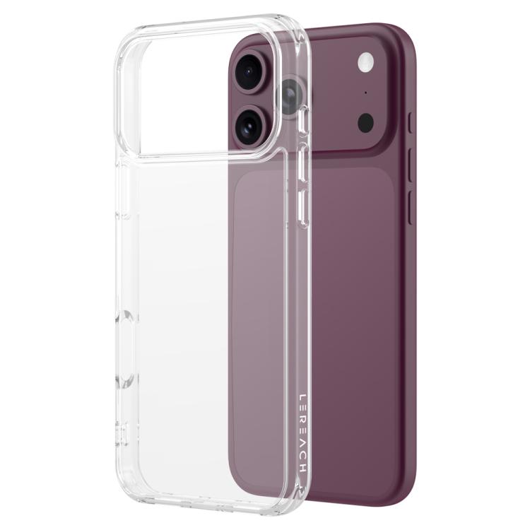 Custodia per telefono LeReach TOC Clear Series in composito TPU acrilico ibrido antiurto., For iPhone 18 Pro, For iPhone 18 Pro Max