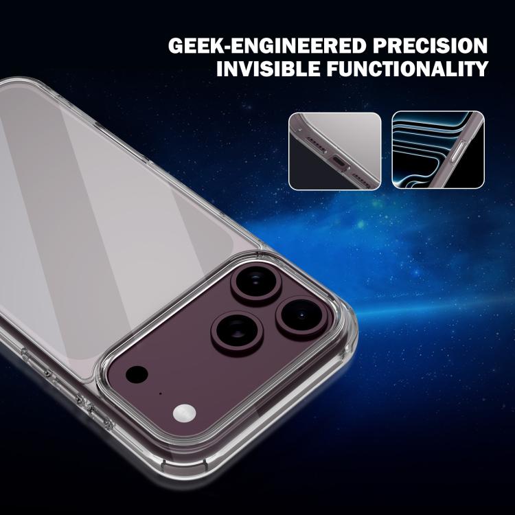 Custodia per telefono LeReach TOC Clear Series in composito TPU acrilico ibrido antiurto., For iPhone 18 Pro, For iPhone 18 Pro Max