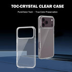Custodia per telefono LeReach TOC Clear Series in composito TPU acrilico ibrido antiurto., For iPhone 18 Pro, For iPhone 18 Pro Max