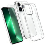 Set 2 in 1: custodia per telefono in TPU trasparente con pellicola protettiva in vetro temperato ad alto contenuto di allumina., For iPhone 18 Pro, For iPhone 18 Pro Max, For iPhone 17 Pro Max, For iPhone 17 Pro, For iPhone 17, For iPhone Air          ...