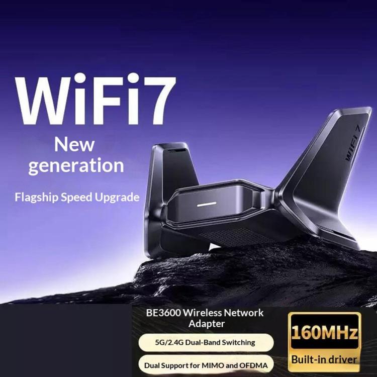 Adattatore di rete wireless USB UGREEN CM995 65813 Dual Band WiFi 7 BE3600 2.4G / 5G.