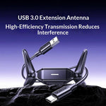 Adattatore di rete wireless USB UGREEN CM995 65813 Dual Band WiFi 7 BE3600 2.4G / 5G.