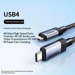 Cavo dati USB-C completo da 1 m con ricarica rapida PD da 240 W e funzionalità complete, UGREEN L705, L705