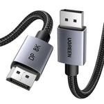Cavo DisplayPort 1.4 UGREEN DP120 in nylon intrecciato.