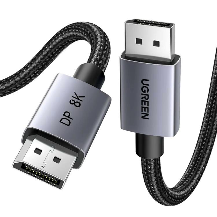 Cavo DisplayPort 1.4 UGREEN DP120 in nylon intrecciato.