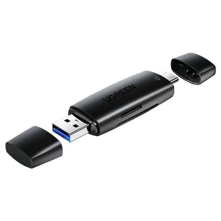Lettore di schede SD/TF UGREEN CM304 ad alta velocità con connessione Type-C / USB-A 3.0.