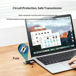 Lettore di schede SD/TF UGREEN CM304 ad alta velocità con connessione Type-C / USB-A 3.0.