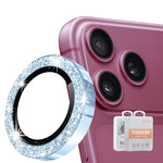 ENKAY Hat-Prince Glitter Obiettivo per fotocamera posteriore Anello in lega di alluminio Pellicola in vetro temperato, For iPhone 18 Pro / 18 Pro Max