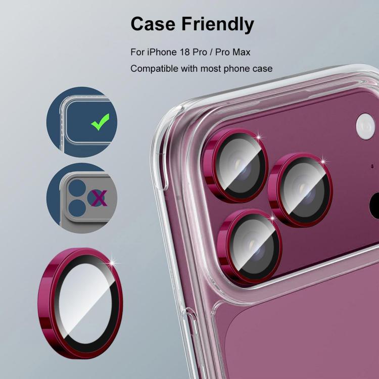 ENKAY AR Antiriflesso Anello di Diamante Individuale per Fotocamera Full Film, For iPhone 18 Pro / 18 Pro Max