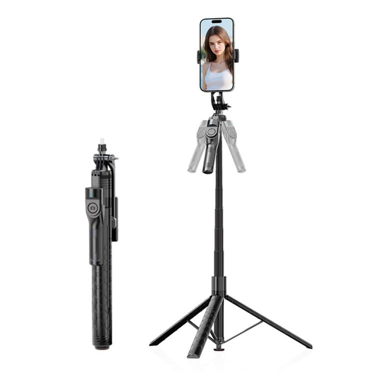 K51 Per streaming live, treppiede con apertura automatica da 185 cm, bastone per selfie Bluetooth, K51