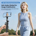 K51 Per streaming live, treppiede con apertura automatica da 185 cm, bastone per selfie Bluetooth, K51