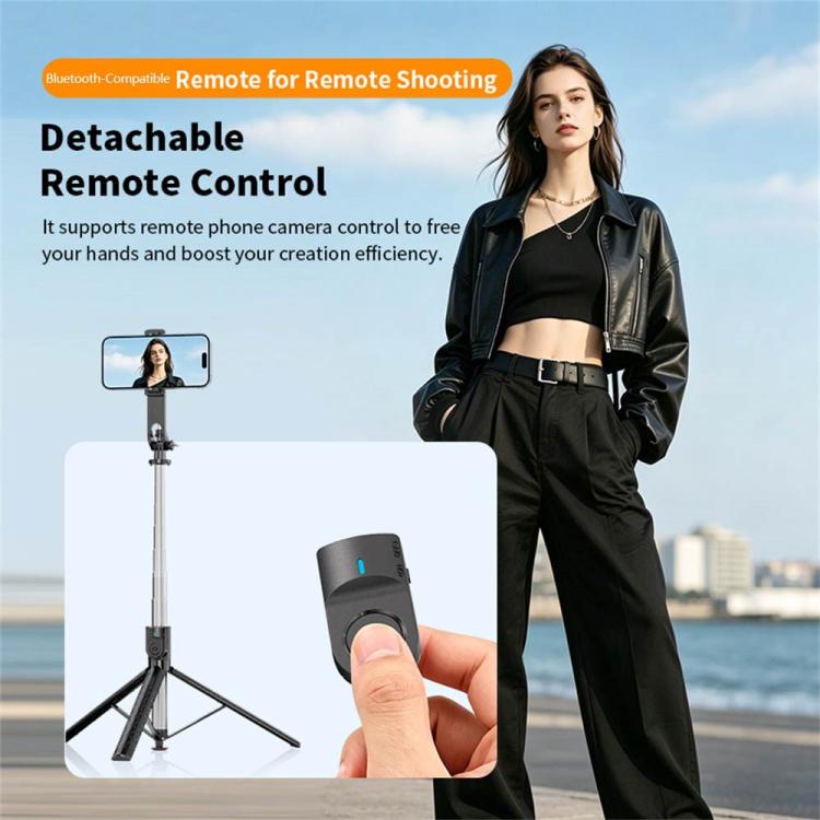 K52 con telecomando Bluetooth, treppiede per selfie estensibile da 2,08 m per viaggi all'aperto., K52