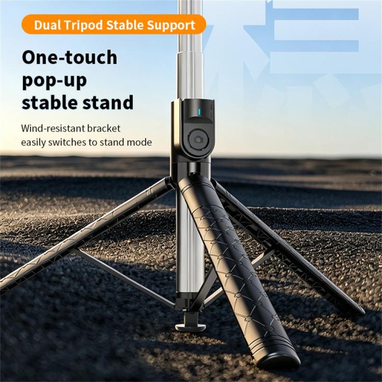 K52 con telecomando Bluetooth, treppiede per selfie estensibile da 2,08 m per viaggi all'aperto., K52