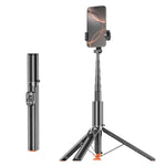 P28 Asta per selfie estensibile da 1,88 m con treppiede ad apertura automatica per fotografia e streaming live, P28