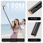 P28 Asta per selfie estensibile da 1,88 m con treppiede ad apertura automatica per fotografia e streaming live, P28