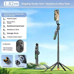Q625MF Asta per selfie estensibile da 1,82 m con tracciamento intelligente AI e apertura automatica, treppiede per live streaming, Q625MF