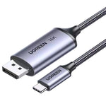 Cavo UGREEN CM707 da Type-C a DisplayPort, compatibile con monitor 16K/30Hz e 8K/120Hz, 40Gbps.