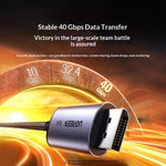Cavo UGREEN CM707 da Type-C a DisplayPort, compatibile con monitor 16K/30Hz e 8K/120Hz, 40Gbps.