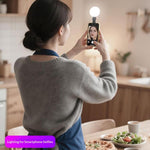 MJ-23 Mini luce LED RGB portatile con clip magnetica per selfie e live streaming, MJ-23