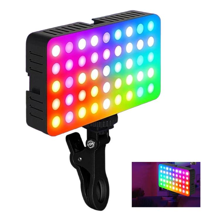 Lampada fotografica ricaricabile MJ-35 Type-C con luce LED RGB orientabile a 180 gradi., MJ-35