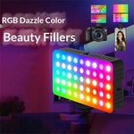 Lampada fotografica ricaricabile MJ-35 Type-C con luce LED RGB orientabile a 180 gradi., MJ-35