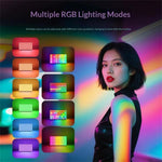 Lampada fotografica ricaricabile MJ-35 Type-C con luce LED RGB orientabile a 180 gradi., MJ-35