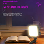 K-31 Luce di riempimento a clip con 84 LED per fotografia e streaming live, dimmerabile a 3 temperature di colore., K-31