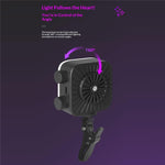 K-31 Luce di riempimento a clip con 84 LED per fotografia e streaming live, dimmerabile a 3 temperature di colore., K-31