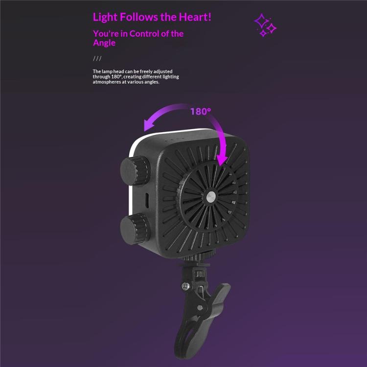 K-31 Luce di riempimento a clip con 84 LED per fotografia e streaming live, dimmerabile a 3 temperature di colore., K-31