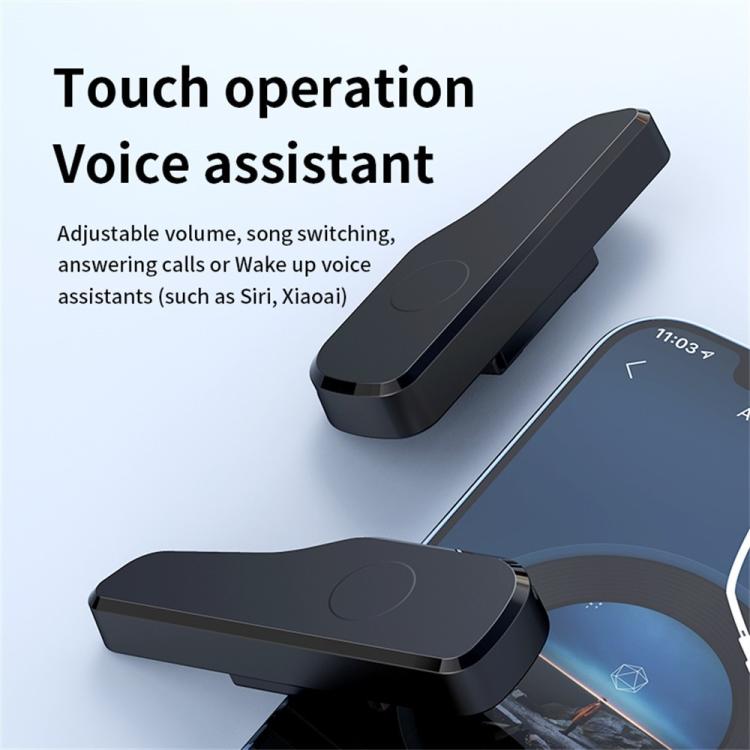 Y03 1 Pair For Eyeglasses Open Ear Wireless Earphones Clip-on External Bluetooth 5.3 Earphones