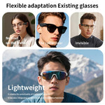 Y03 1 Pair For Eyeglasses Open Ear Wireless Earphones Clip-on External Bluetooth 5.3 Earphones