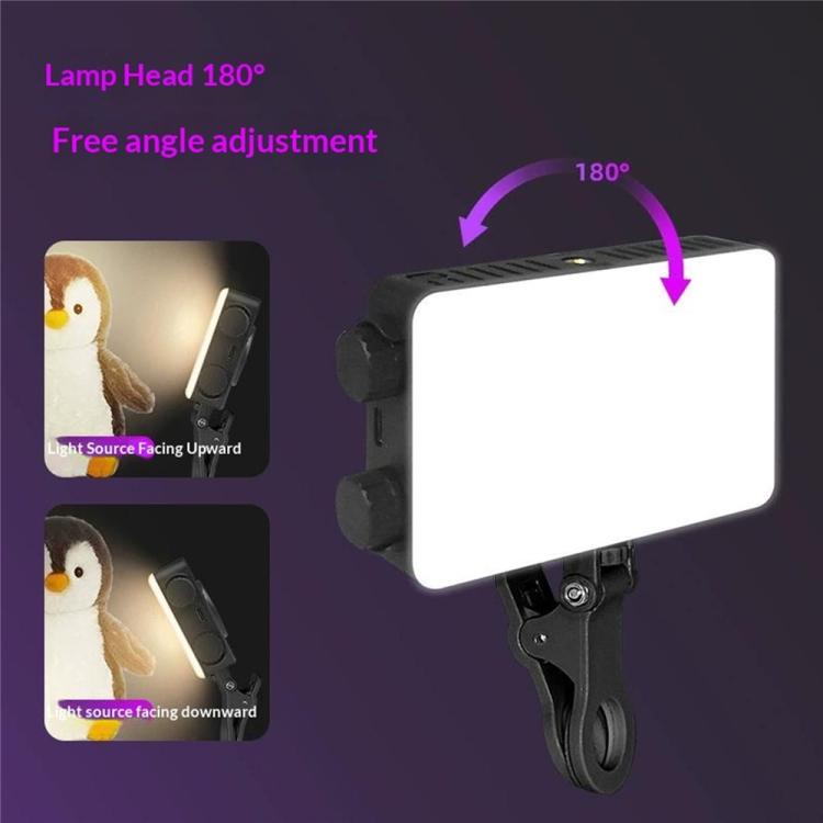 MJ-15 Luce LED RGB portatile con doppia manopola per streaming live e fotografia, MJ-15