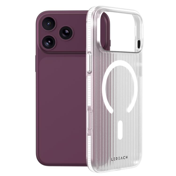Custodia magnetica antiscivolo a doppia faccia LeReach TOC Icicle Series Ice Mist per telefono, For iPhone 18 Pro, For iPhone 18 Pro Max
