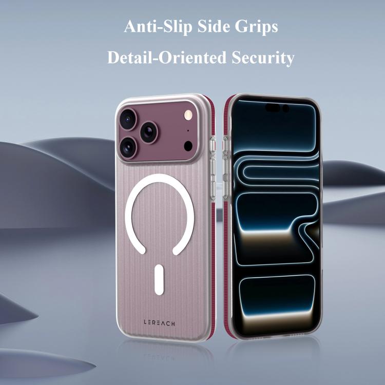 Custodia magnetica antiscivolo a doppia faccia LeReach TOC Icicle Series Ice Mist per telefono, For iPhone 18 Pro, For iPhone 18 Pro Max