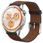 Cinturino per orologio in nylon lavorato a maglia, design senza cuciture., 22mm