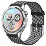 Cinturino per orologio in nylon lavorato a maglia, design senza cuciture., 22mm