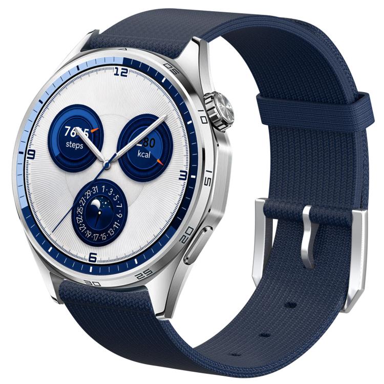 Cinturino per orologio in nylon lavorato a maglia, design senza cuciture., 22mm