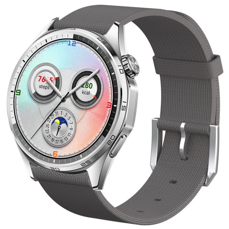 Cinturino per orologio in nylon lavorato a maglia, design senza cuciture., 22mm