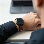 Cinturino per orologio in nylon lavorato a maglia, design senza cuciture., 22mm