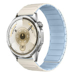Cinturino per orologio in silicone magnetico a forma di I con connettore a sgancio rapido a pulsante., 22mm