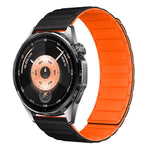 Cinturino per orologio in silicone magnetico a forma di I con connettore a sgancio rapido a pulsante., 22mm