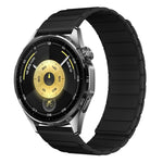 Cinturino per orologio in silicone magnetico a forma di I con connettore a sgancio rapido a pulsante., 22mm