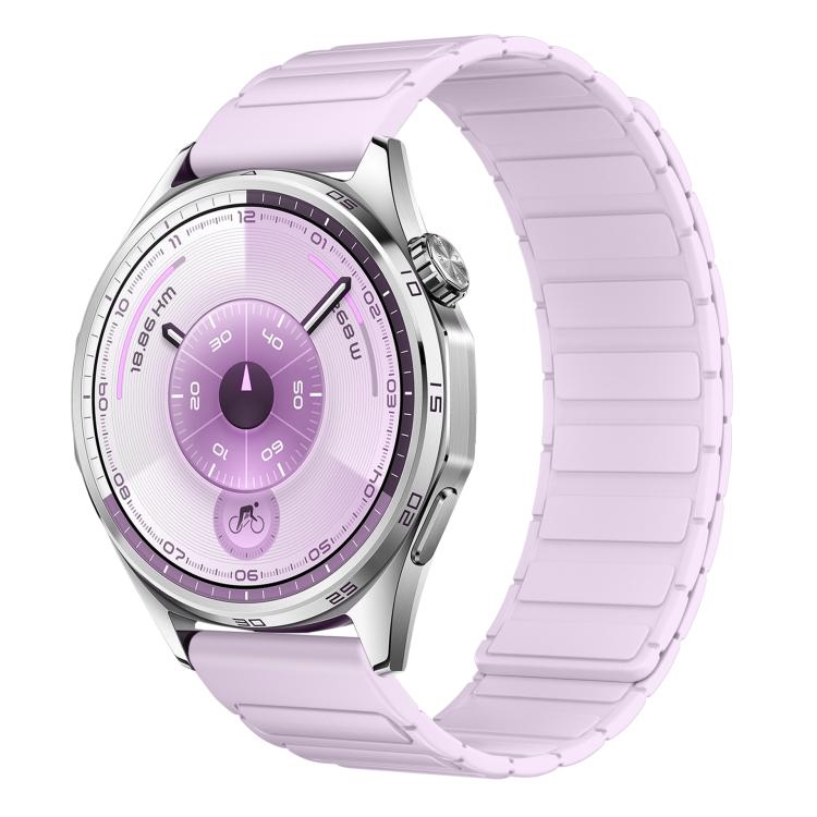 Cinturino per orologio in silicone magnetico a forma di I con connettore a sgancio rapido a pulsante., 22mm