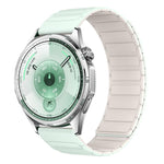 Cinturino per orologio in silicone magnetico a forma di I con connettore a sgancio rapido a pulsante., 22mm